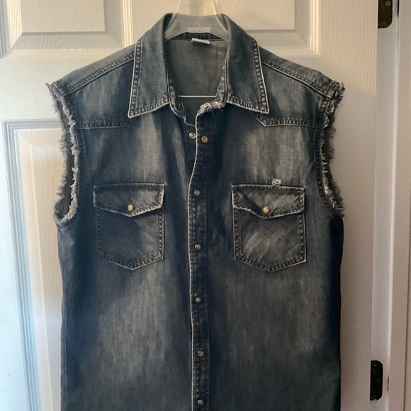 Old Navy Sleeveless Jean Jacket Vintage 